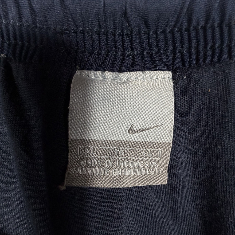 Vintage Y2K Nike Windbreaker Track Pants Navy Blue Ankle Zip Size XL - Picture 6 of 9